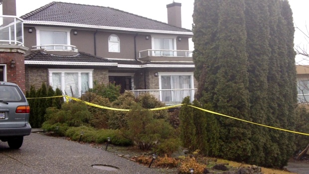 The Burnaby home belonging to Conor D'Monte, a founding member of the United Nations gang.