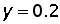 y = 0.2