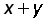 x plus y