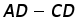 A D minus C D