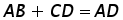 A B + C D = A D