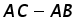 A C minus A B