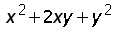 x^2 + 2 times x times y + y^2
