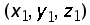 (x_1 comma y_1 comma z_1)