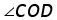 angle C O D