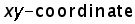 x y-coordinate