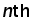 n th