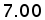 7.00