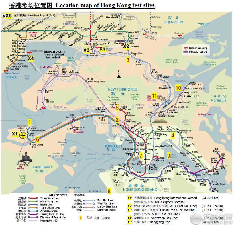 2012年11月香港SAT考场