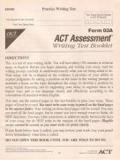 ACT考试写作部分样题