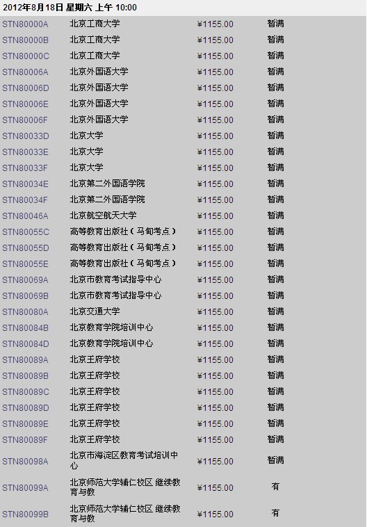 新GRE考位
